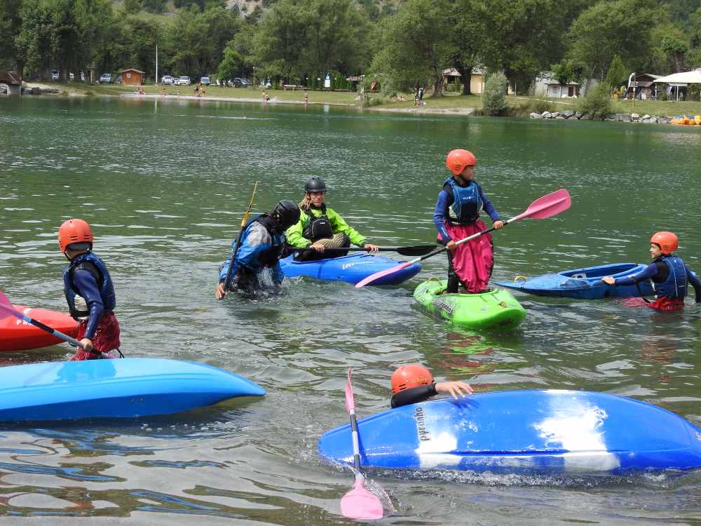 equilibre kayak pour enfant kayak sur le la eygliers