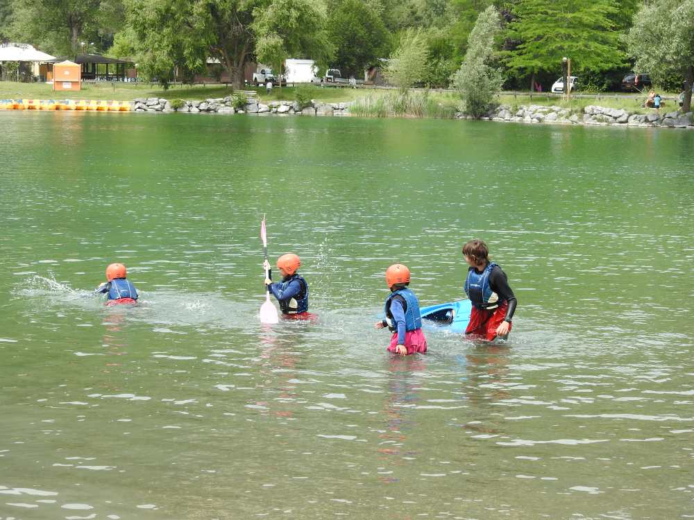 kayak rafting enfant stage Lac Eygliers Durance