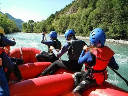descente de rafting enfant sur la durance