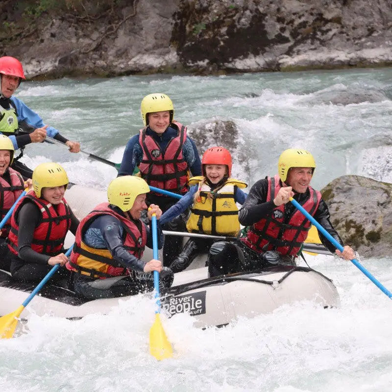 descente en famille rafting